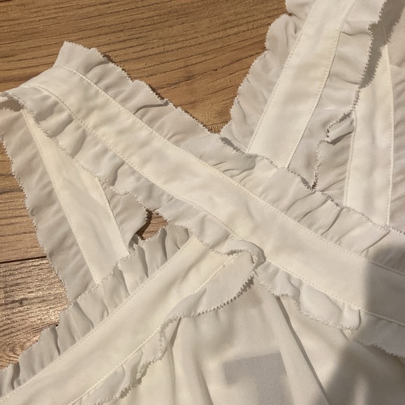 J.Crew Chiffon Ruffle Top - Picture 2 of 7